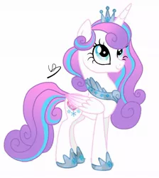 Size: 958x1067 | Tagged: safe, artist:bc-ls, derpibooru import, princess flurry heart, pony, older, older flurry heart, simple background, solo, white background