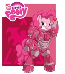 Size: 878x1000 | Tagged: artist:dr-empirezombie, derpibooru import, marine, pinkie pie, safe, starcraft, terran