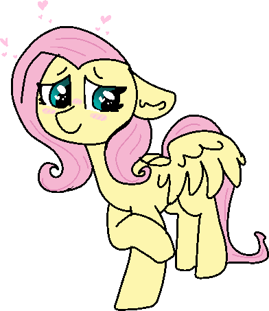 Size: 392x453 | Tagged: safe, artist:nootaz, derpibooru import, fluttershy, blushing, floppy ears, heart, heart eyes, missing cutie mark, simple background, solo, transparent background, wingding eyes