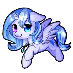 Size: 2048x2048 | Tagged: safe, artist:rikadiane, derpibooru import, oc, oc:rika diane, alicorn, pony, chibi, female, heterochromia, high res, mare, simple background, solo, transparent background