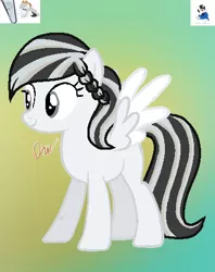 Size: 369x467 | Tagged: safe, artist:grimm821525, derpibooru import, oc, oc:white velvet, pegasus, pony, base used, female, gradient background, mare, solo, two toned wings