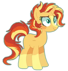 Size: 392x408 | Tagged: safe, artist:s1nb0y, derpibooru import, oc, unofficial characters only, pony, unicorn, base used, female, mare, offspring, parent:sunburst, parent:sunset shimmer, parents:sunsetburst, simple background, solo, transparent background