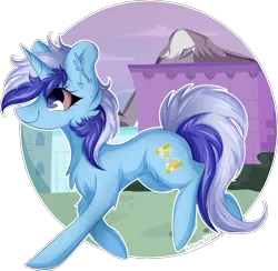 Size: 1616x1574 | Tagged: safe, artist:woonborg, derpibooru import, minuette, pony, unicorn, background pony, cheek fluff, chest fluff, ear fluff, female, mare, simple background, smiling, solo, transparent background