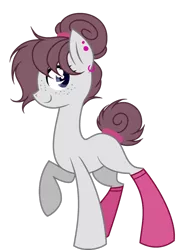 Size: 1024x1358 | Tagged: safe, artist:mintoria, derpibooru import, oc, earth pony, pony, clothes, female, mare, simple background, socks, solo, transparent background