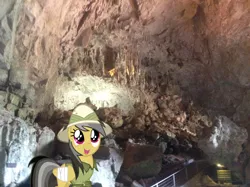 Size: 1024x764 | Tagged: artist:didgereethebrony, australia, blue mountains, cave, daring do, derpibooru import, didgeree collection, jenolan caves, mlp in australia, safe, sign, solo, stairs, stalactite