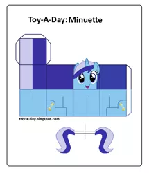 Size: 600x699 | Tagged: artist:grapefruitface1, arts and crafts, craft, derpibooru import, minuette, papercraft, printable, safe, solo, toy a day