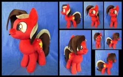 Size: 5000x3143 | Tagged: safe, artist:fireflytwinkletoes, derpibooru import, oc, oc:pop star, earth pony, pony, happy, irl, male, photo, plushie, smiling, solo, stallion