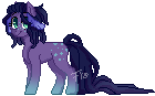 Size: 140x87 | Tagged: artist:fishtoonz, derpibooru import, female, hooves, hybrid, jellyfish pony, mare, oc, oc:fishtoonz, pixel art, safe, simple background, solo, transparent background, unofficial characters only