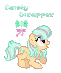 Size: 585x694 | Tagged: safe, artist:andy-hazards, derpibooru import, oc, oc:candy wrapper, unofficial characters only, earth pony, pony, base used, female, filly, magical lesbian spawn, offspring, parent:bon bon, parent:lyra heartstrings, parents:lyrabon, simple background, solo, transparent background