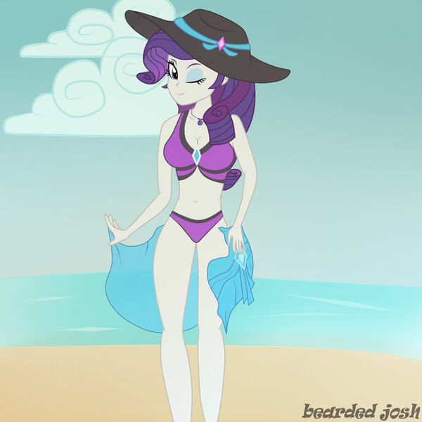 1423831 - adorasexy, artist:josue1992, beach, beach babe, beautiful,  beautisexy, big breasts, bikini, bikini babe, breasts, busty rarity,  cleavage, clothes, cute, derpibooru import, equestria girls, equestria  girls series, female, forgotten friendship ...