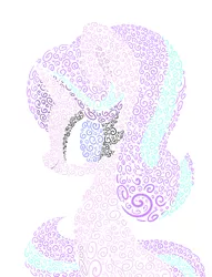 Size: 3132x4096 | Tagged: safe, artist:hungrysohma, derpibooru import, starlight glimmer, pony, unicorn, female, mare, simple background, solo, swirls, white background, zentangle