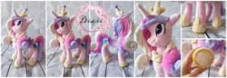 Size: 5102x1753 | Tagged: alicorn, artist:dixierarity, candy, derpibooru import, food, forsale, hair, handmade, hoof shoes, plushie, princess, princess cadance, safe