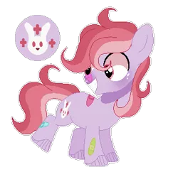 Size: 344x333 | Tagged: safe, artist:6-fingers-lover, derpibooru import, oc, oc:sweet heart, earth pony, pony, bandaid, colt, magical lesbian spawn, male, offspring, parent:doctor fauna, parent:fluttershy, parents:faunashy, simple background, solo, transparent background