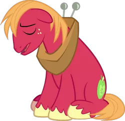 Size: 1403x1359 | Tagged: safe, artist:ponkus, derpibooru import, big macintosh, earth pony, pony, male, simple background, solo, stallion, transparent background, unshorn fetlocks, vector