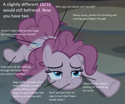 Size: 1274x1059 | Tagged: 10/10, analysis, bronybait, clone, cropped, derpibooru import, edit, edited screencap, mean pinkie pie, safe, screencap, solo, the mean 6