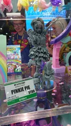 Size: 900x1600 | Tagged: safe, derpibooru import, kotobukiya, pinkie pie, human, equestria girls, bishoujo, clothes, convention, doll, figure, humanized, irl, photo, ponied up, san diego comic con, sdcc 2018, toy