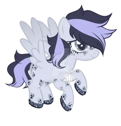 Size: 1024x1069 | Tagged: safe, artist:magicdarkart, derpibooru import, oc, pegasus, pony, female, mare, seashell, simple background, solo, transparent background, watermark