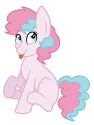 Size: 1600x2133 | Tagged: safe, artist:randomdoesthings, derpibooru import, oc, oc:mystery mint, earth pony, pony, female, filly, magical lesbian spawn, offspring, parent:lyra heartstrings, parent:pinkie pie, parents:lyrapie, simple background, solo, tongue out, transparent background