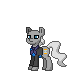 Size: 80x80 | Tagged: safe, derpibooru import, doctor whooves, time turner, pony, pony town, doctor who, first doctor, pixel art, simple background, solo, sprite, transparent background