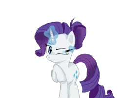 Size: 2500x2000 | Tagged: safe, artist:sodadoodle, derpibooru import, rarity, pony, unicorn, colored sketch, concentrating, eyebrows, eyeshadow, female, hair bun, magic, makeup, mare, messy bun, one eye closed, one eye open, redraw, shading, show accurate, simple background, sketch, sketchy, solo, transparent background