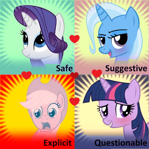 Size: 500x500 | Tagged: safe, derpibooru import, applejack, rarity, trixie, twilight sparkle, female, lesbian, meta, meta:explicit, meta:questionable, meta:safe, meta:suggestive, polyamory, rarijack, rarijacklight, rarilight, raritripplight, raritwitrix, rarixie, shipping, shipping domino, tripplejack, twijack, twixie