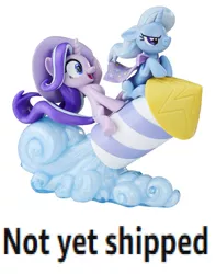 Size: 1500x1900 | Tagged: blatant lies, caption, derpibooru import, expand dong, exploitable meme, image macro, meme, merchandise, pun, rocket, safe, starlight glimmer, toy interpretation, trixie, trixie's rocket