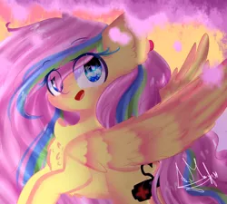 Size: 1000x900 | Tagged: safe, artist:anasflow, derpibooru import, oc, oc:flutter pie, pegasus, pony, female, mare, solo