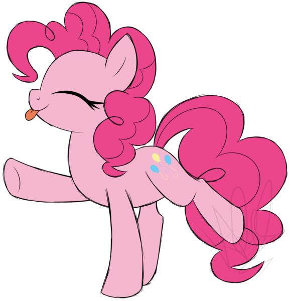 Size: 1280x1325 | Tagged: safe, artist:natusoulsilver, derpibooru import, pinkie pie, earth pony, pony, :p, cute, diapinkes, happy, ponk, profile, raspberry, silly, silly pony, simple background, smiling, solo, tongue out, transparent background