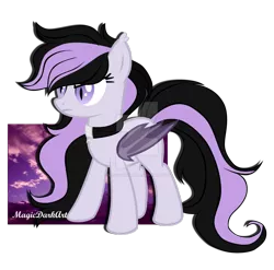 Size: 1024x1011 | Tagged: safe, artist:magicdarkart, derpibooru import, oc, unofficial characters only, bat pony, pony, deviantart watermark, female, mare, simple background, solo, transparent background, watermark