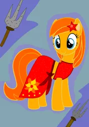 Size: 1000x1414 | Tagged: safe, artist:arifproject, artist:katya, derpibooru import, oc, oc:silky velvet, pony, clothes, dress, female, solo, trace