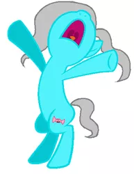 Size: 356x462 | Tagged: artist:pony-resource, base used, bipedal, derpibooru import, ms paint, nose in the air, oc, oc:candy love, safe, screaming, simple background, solo, standing, unofficial characters only, white background, yelling
