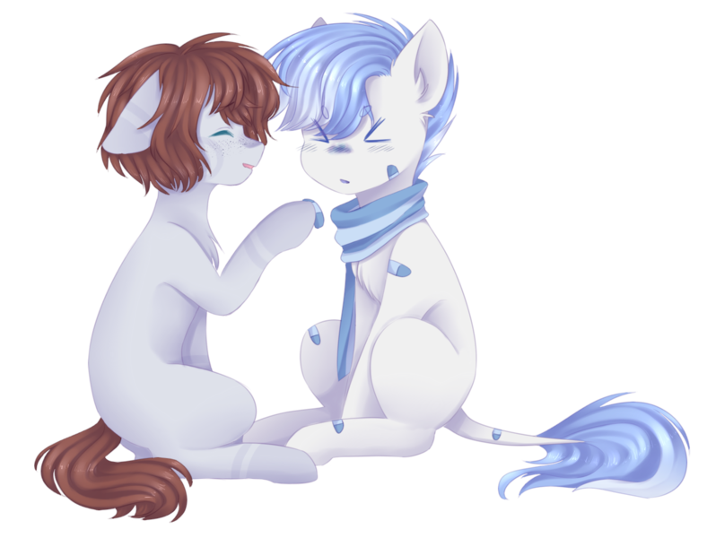 Size: 1357x1033 | Tagged: safe, artist:shiromidorii, derpibooru import, oc, oc:aiden, oc:diamond star, unofficial characters only, pony, bandaid, clothes, male, scarf, simple background, sitting, stallion, transparent background