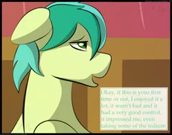 Size: 2350x1850 | Tagged: safe, artist:flash_draw, derpibooru import, sandbar, earth pony, gryphon, pony, comic:boring days, comic, engrish, implied gallbar, implied gallus, implied gay, implied shipping, interspecies, male, offscreen character, sitting, solo