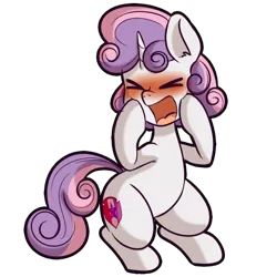 Size: 512x512 | Tagged: safe, artist:anibaruthecat, derpibooru import, sweetie belle, pony, unicorn, blushing, cute, cutie mark, diasweetes, explicit source, eyes closed, female, filly, open mouth, simple background, solo, the cmc's cutie marks, transparent background