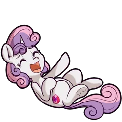 Size: 512x512 | Tagged: safe, artist:anibaruthecat, derpibooru import, sweetie belle, pony, unicorn, cute, cutie mark, diasweetes, explicit source, eyes closed, female, filly, laughing, open mouth, simple background, solo, the cmc's cutie marks, transparent background