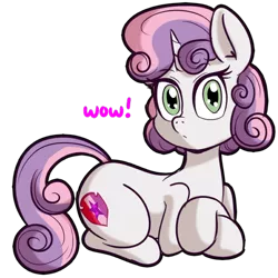 Size: 512x512 | Tagged: safe, artist:anibaruthecat, derpibooru import, sweetie belle, pony, unicorn, cute, cutie mark, diasweetes, doge, explicit source, female, filly, simple background, solo, the cmc's cutie marks, transparent background, wow