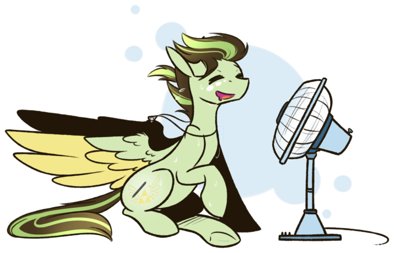 Size: 1024x658 | Tagged: safe, artist:ak4neh, derpibooru import, oc, oc:akane, unofficial characters only, pegasus, pony, abstract background, electric fan, fan, female, mare, simple background, sitting, solo, spread wings, sweat, sweatdrops, transparent background, wings, ych result