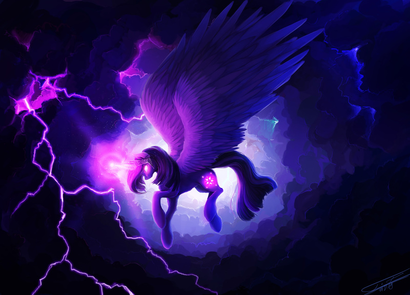 twilight sparkle glow wallpaper