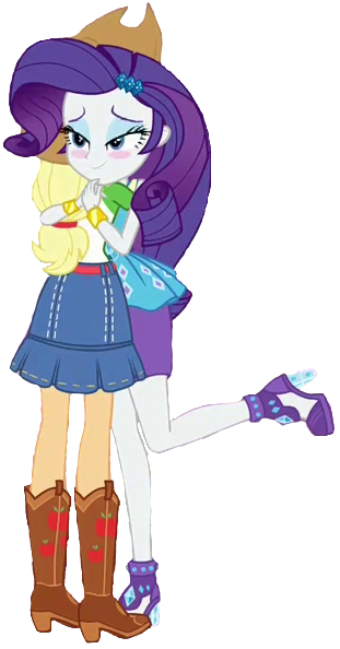 Size: 311x594 | Tagged: safe, derpibooru import, edit, edited screencap, editor:i-mlp2020, screencap, applejack, rarity, equestria girls, equestria girls series, rollercoaster of friendship, background removed, boots, clothes, cropped, cute, female, foot popping, hug, jackabetes, jewelry, park, raribetes, shipping fuel, shoes, simple background, transparent background