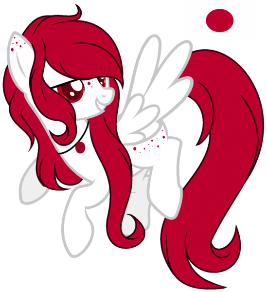 Size: 1024x1120 | Tagged: safe, artist:cosmicwitchadopts, derpibooru import, ponified, pegasus, pony, female, japan, mare, nation ponies, simple background, solo, transparent background