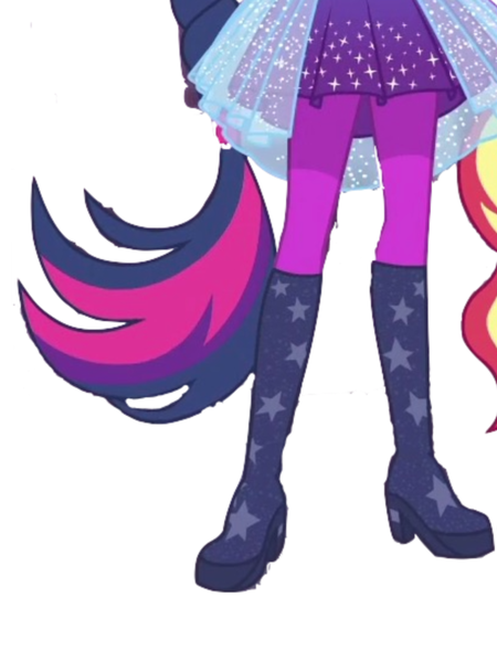 Size: 1536x2048 | Tagged: safe, artist:superbobiann, derpibooru import, edit, edited screencap, screencap, sci-twi, twilight sparkle, equestria girls, equestria girls series, forgotten friendship, background removed, boots, high heel boots, legs, pictures of legs, ponied up, ponytail, shoes, simple background, sparkles, stars, white background