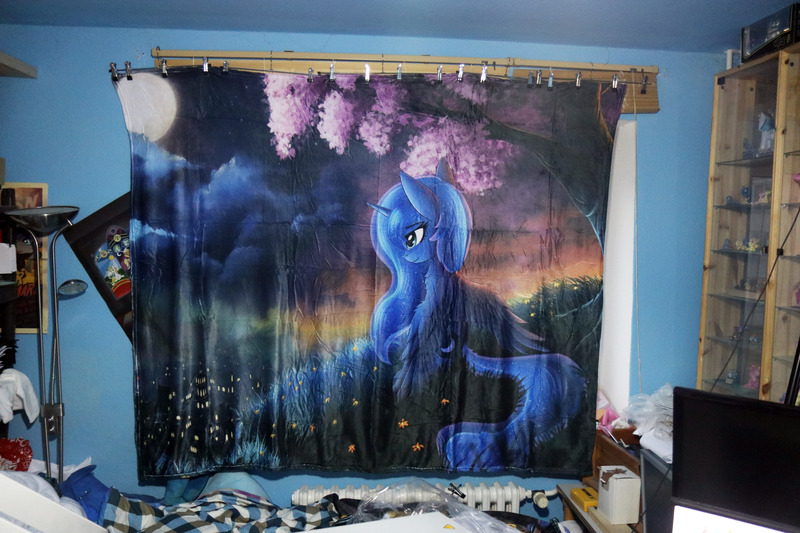 Size: 6000x4000 | Tagged: safe, artist:art-n-prints, derpibooru import, princess luna, alicorn, pony, beautiful, blanket, female, irl, mare, moon, photo