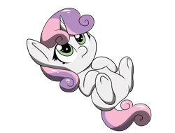 Size: 2688x2045 | Tagged: safe, artist:sugarwings-art, derpibooru import, sweetie belle, chibi, cute, diasweetes, female, hnnng, simple background, solo, transparent background