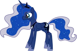 Size: 1218x811 | Tagged: safe, artist:zimvader42, derpibooru import, princess luna, alicorn, pony, cute, female, happy, mare, simple background, solo, transparent background, vector