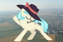 Size: 3540x2370 | Tagged: safe, artist:jerryakira79, derpibooru import, coco pommel, earth pony, pony, female, giant pony, giantess, highrise ponies, irl, macro, michael jackson reference, photo