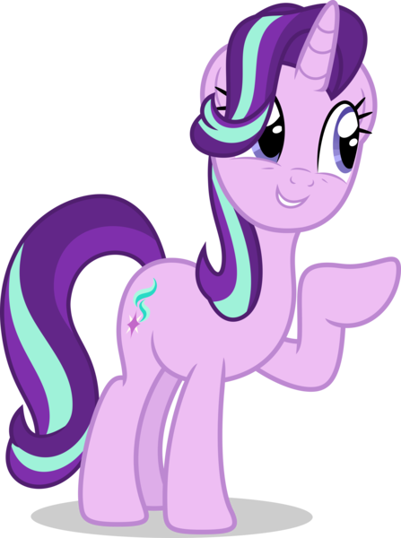 Size: 7000x9390 | Tagged: safe, artist:luckreza8, derpibooru import, starlight glimmer, pony, unicorn, marks for effort, .svg available, absurd resolution, cutie mark, female, grin, inkscape, mare, pointing, raised hoof, simple background, smiling, solo, transparent background, vector
