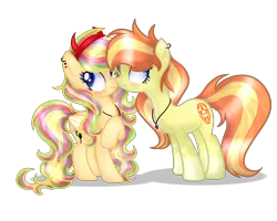 Size: 2500x2000 | Tagged: safe, artist:xxmelody-scribblexx, derpibooru import, oc, oc:melody scribble, oc:vera, unofficial characters only, earth pony, pegasus, pony, base used, boop, female, high res, mare, nose wrinkle, noseboop, simple background, transparent background