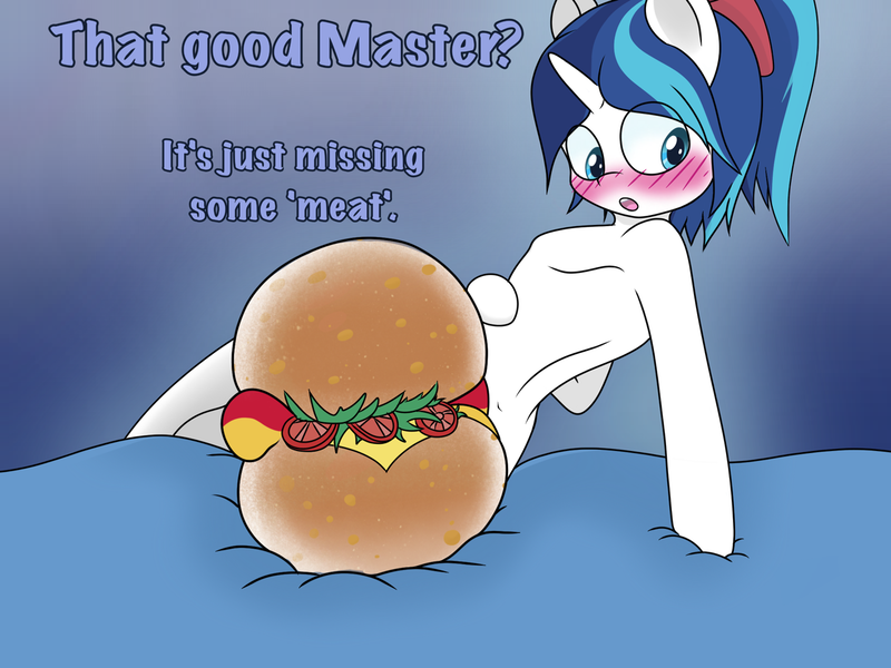 Size: 1280x960 | Tagged: suggestive, artist:lefthighkick, derpibooru import, shining armor, semi-anthro, unicorn, ask bottom armor, blushing, body painting, bottom armor, burger, comedy, femboy, fetish, food, food porn, funny, funny porn, gradient background, hamburger, image, joke, male, master, no tail, plot, png, pun, shieldbutt, shining femboy armor, solo, solo male, speech, suggestive eating, the ass was fat, tumblr, tumblr blog, tumblr comic, visual pun