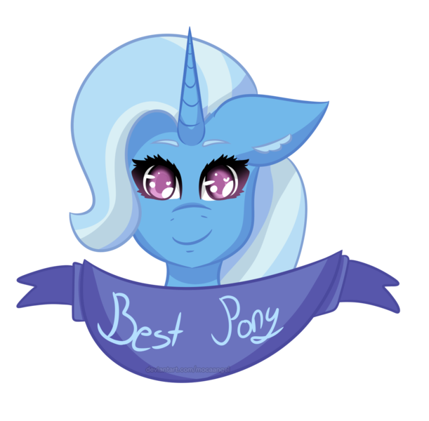 Size: 1451x1426 | Tagged: safe, artist:mocaangel, derpibooru import, trixie, unicorn, best pony, female, looking at you, mare, simple background, solo, transparent background, trixie is best pony