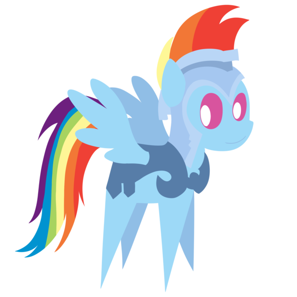 Size: 2000x2000 | Tagged: safe, artist:dragonfoorm, derpibooru import, rainbow dash, pegasus, pony, the crystal empire, female, knight, pointy ponies, simple background, solo, transparent background